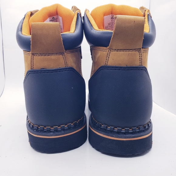 Ridgecut 6" Leather Waterproof Slip Resistant Work Boots Men's Size 10.5 Wide - Picture 3 of 13